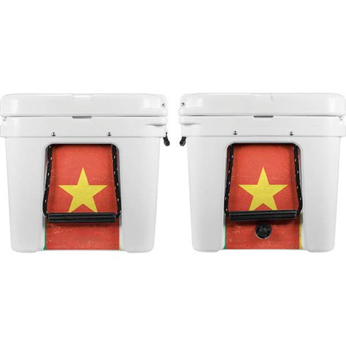 Cameroon Flag Distressed YETI Tundra 75 Hard Cooler Skin